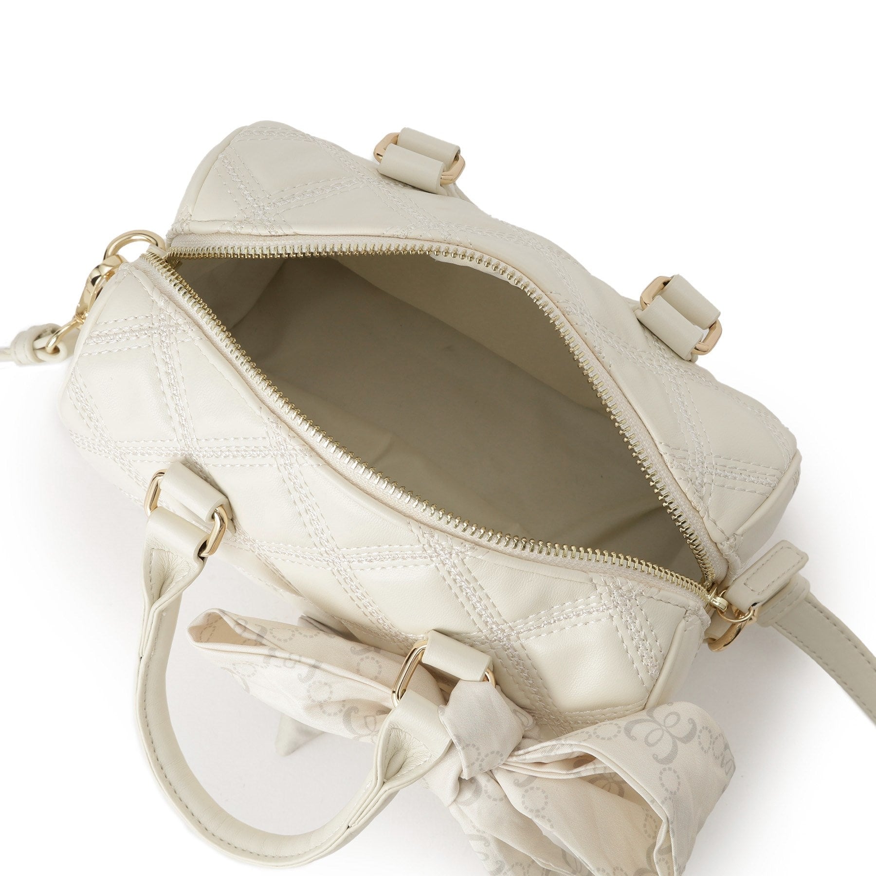 エスペランサ ESPERANZA スカーフリボンキルティングバッグ (アイボリー(004)) アイボリー(004)