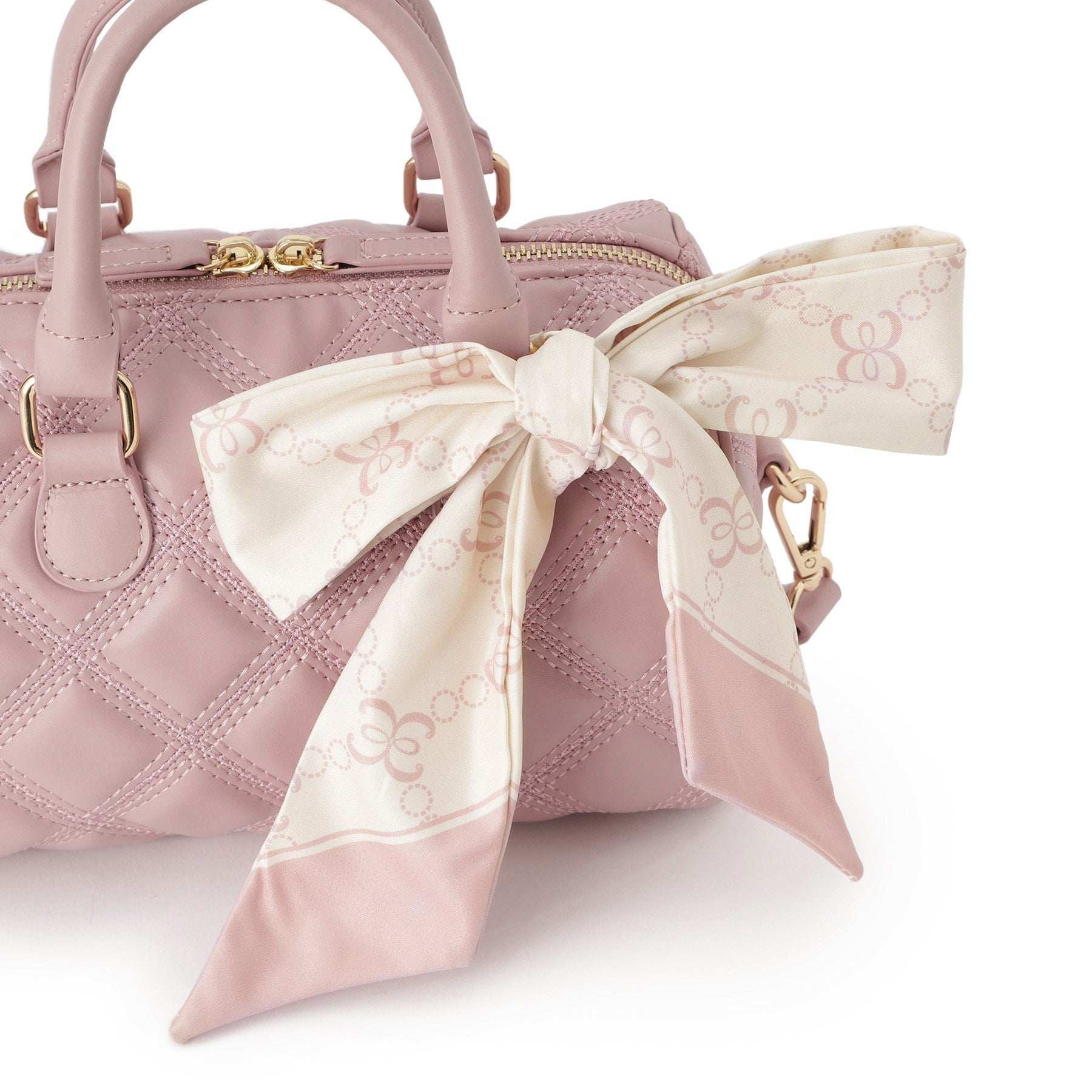 エスペランサ ESPERANZA スカーフリボンキルティングバッグ (アイボリー(004)) アイボリー(004)