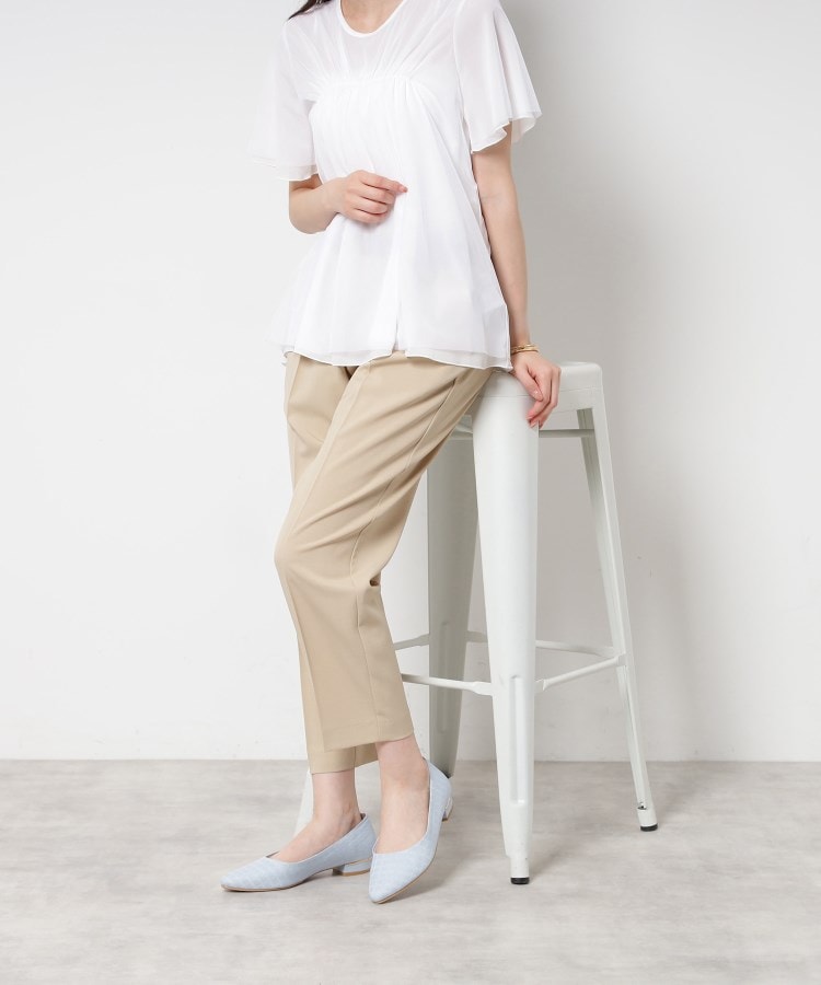 エスペランサ ESPERANZA クッションフラットヒールパンプス 結婚式二次会 パーティー 入学式 (ブラック(519)) ブラック(519)