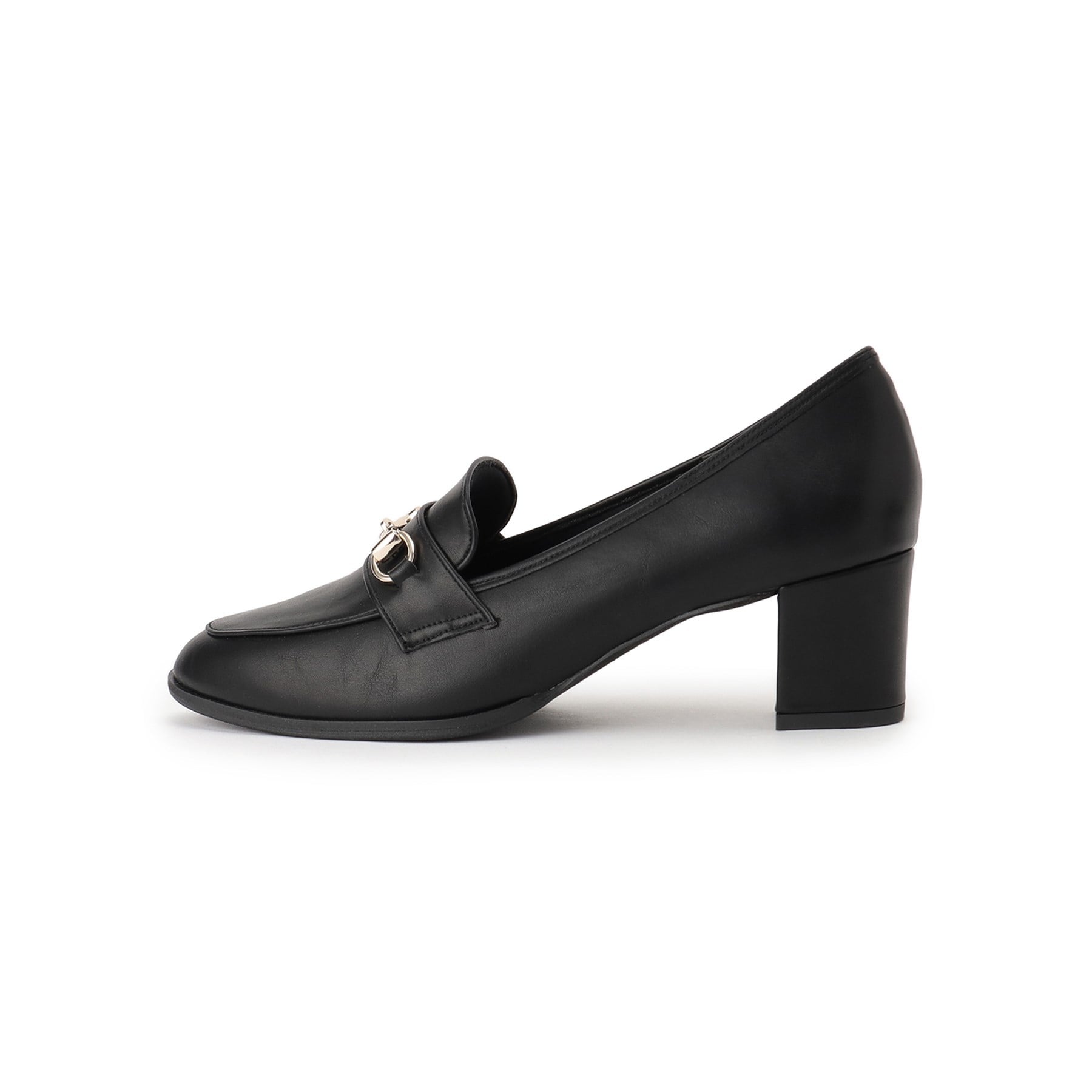 エスペランサ ESPERANZA ミドルヒールビットローファー (ブラック(019)) ブラック(019)