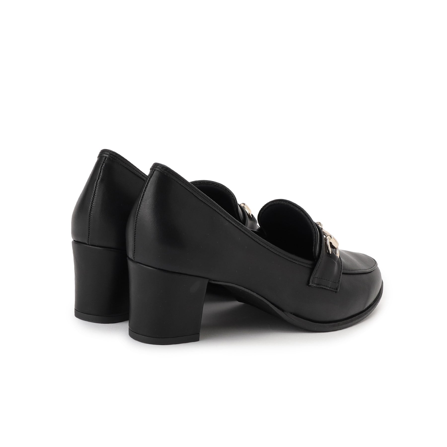 エスペランサ ESPERANZA ミドルヒールビットローファー (ブラック(019)) ブラック(019)