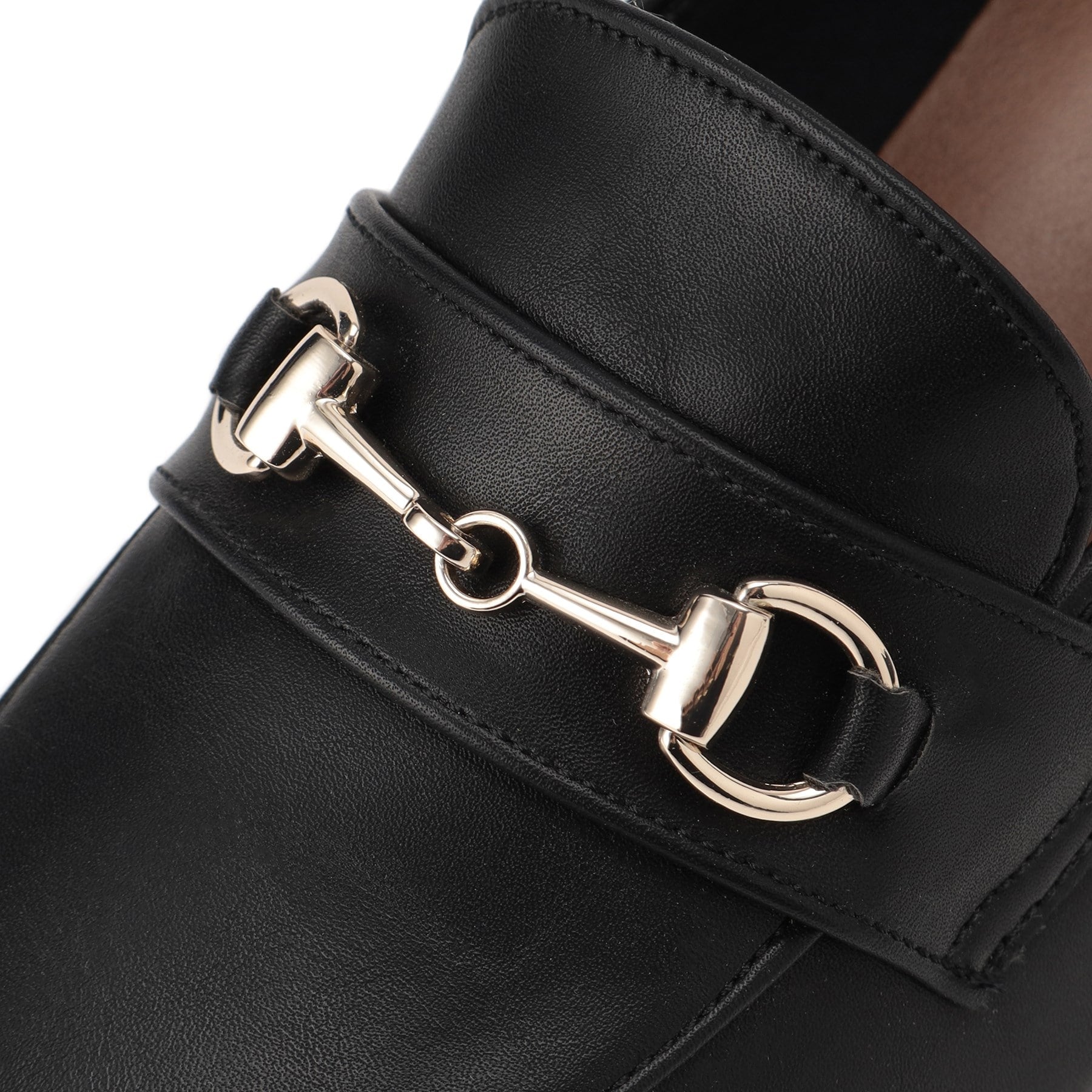 エスペランサ ESPERANZA ミドルヒールビットローファー (ブラック(019)) ブラック(019)