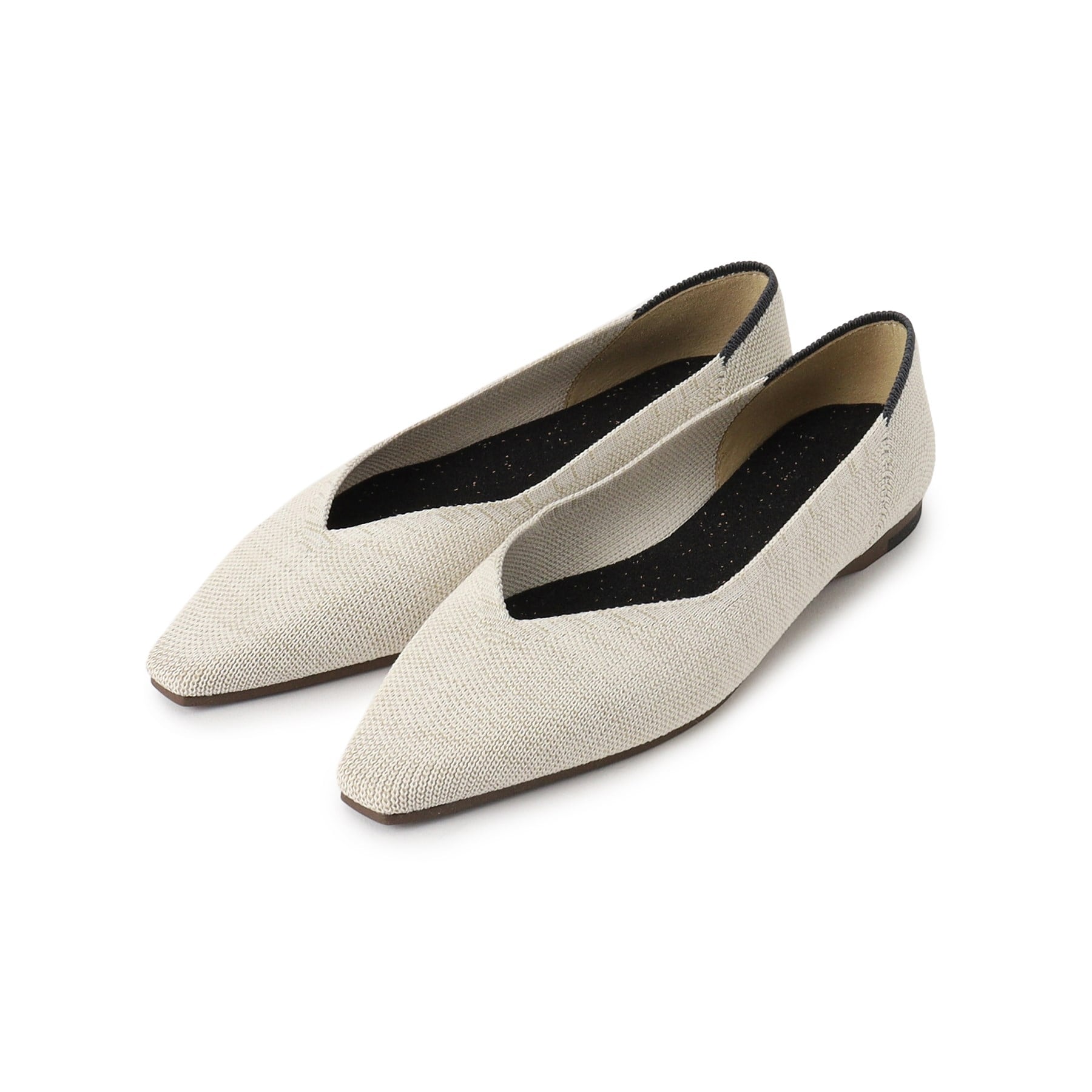 エスペランサ ESPERANZA Oito和紙フラットパンプス (ブラック(019)) ブラック(019)