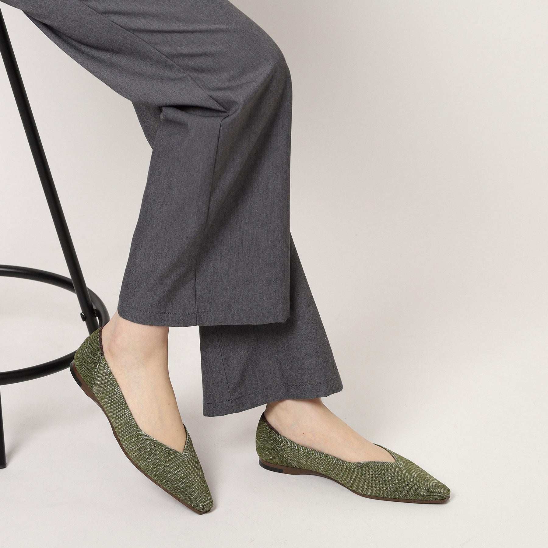 エスペランサ ESPERANZA Oito和紙フラットパンプス (ブラック(019)) ブラック(019)