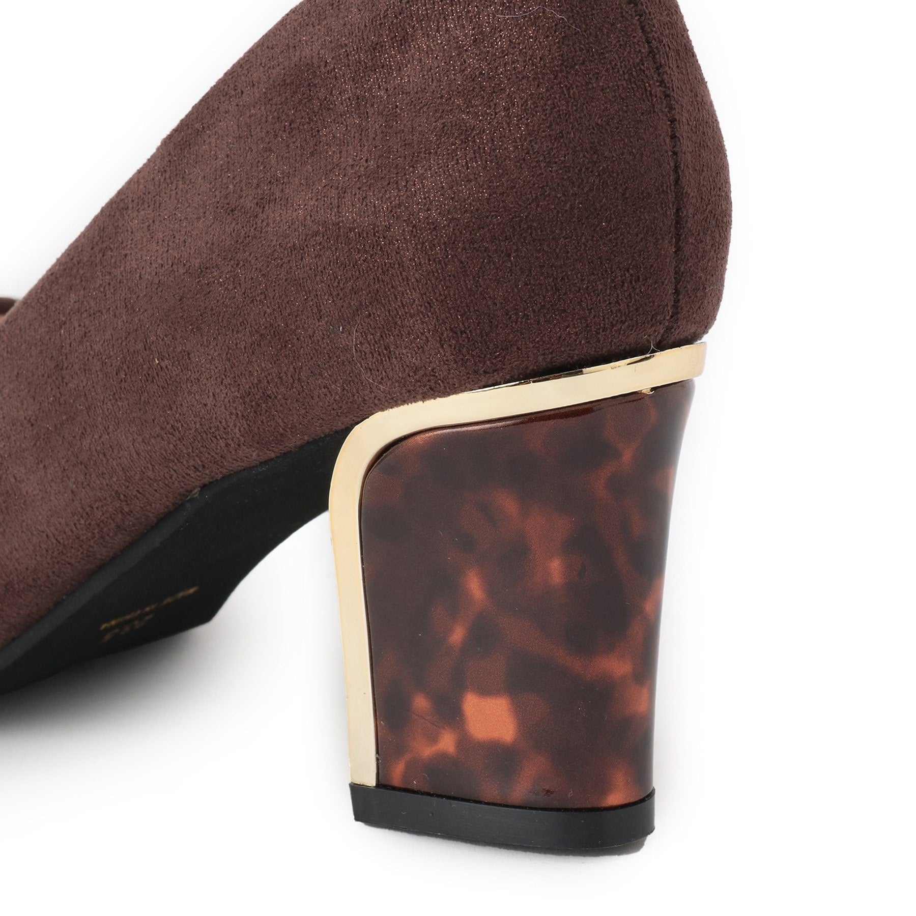 エスペランサ ESPERANZA ラメヒールゴールドラインパンプス (ブラック(019)) ブラック(019)