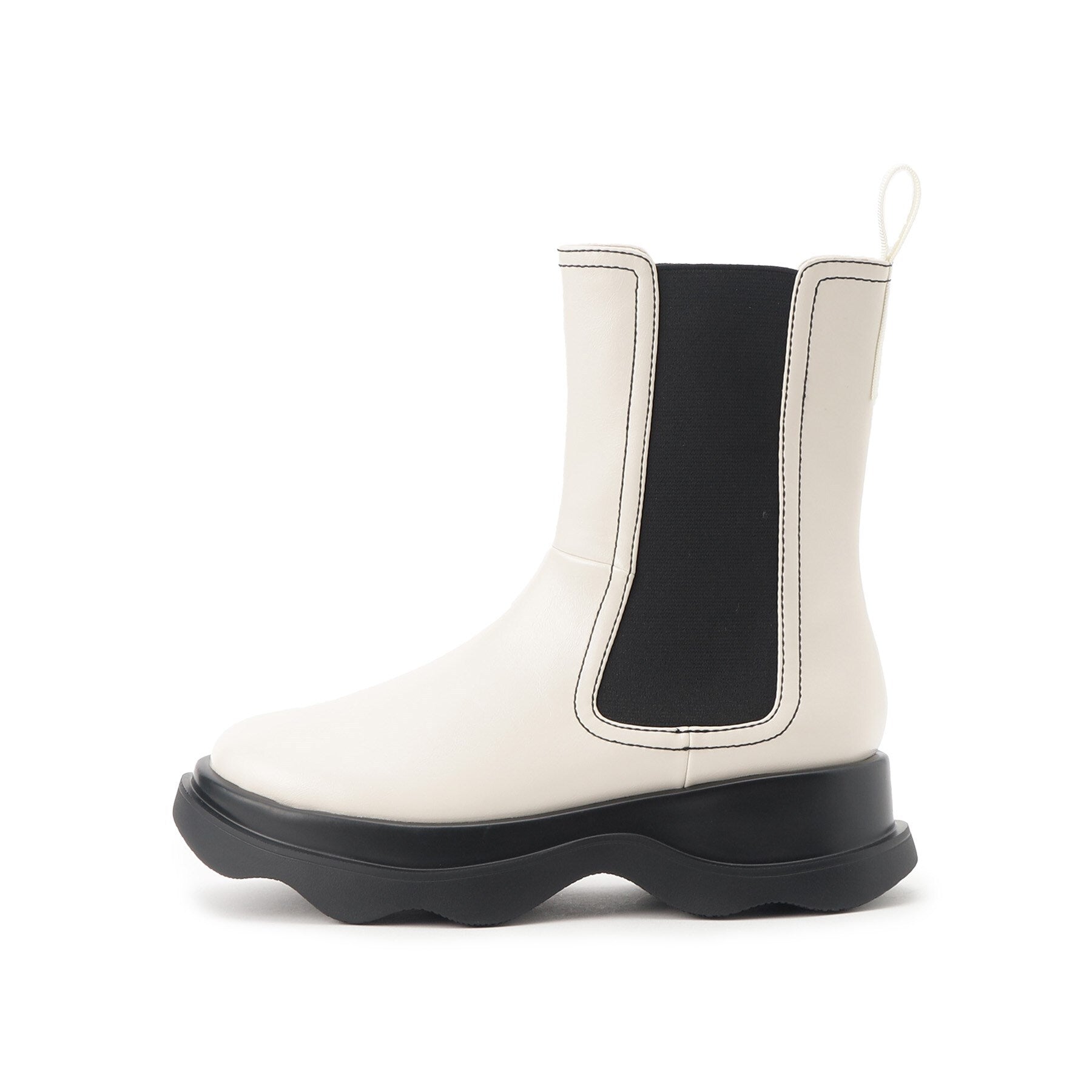 エスペランサ ESPERANZA ウェーブソールサイドゴアショートブーツ (ブラック(019)) ブラック(019)