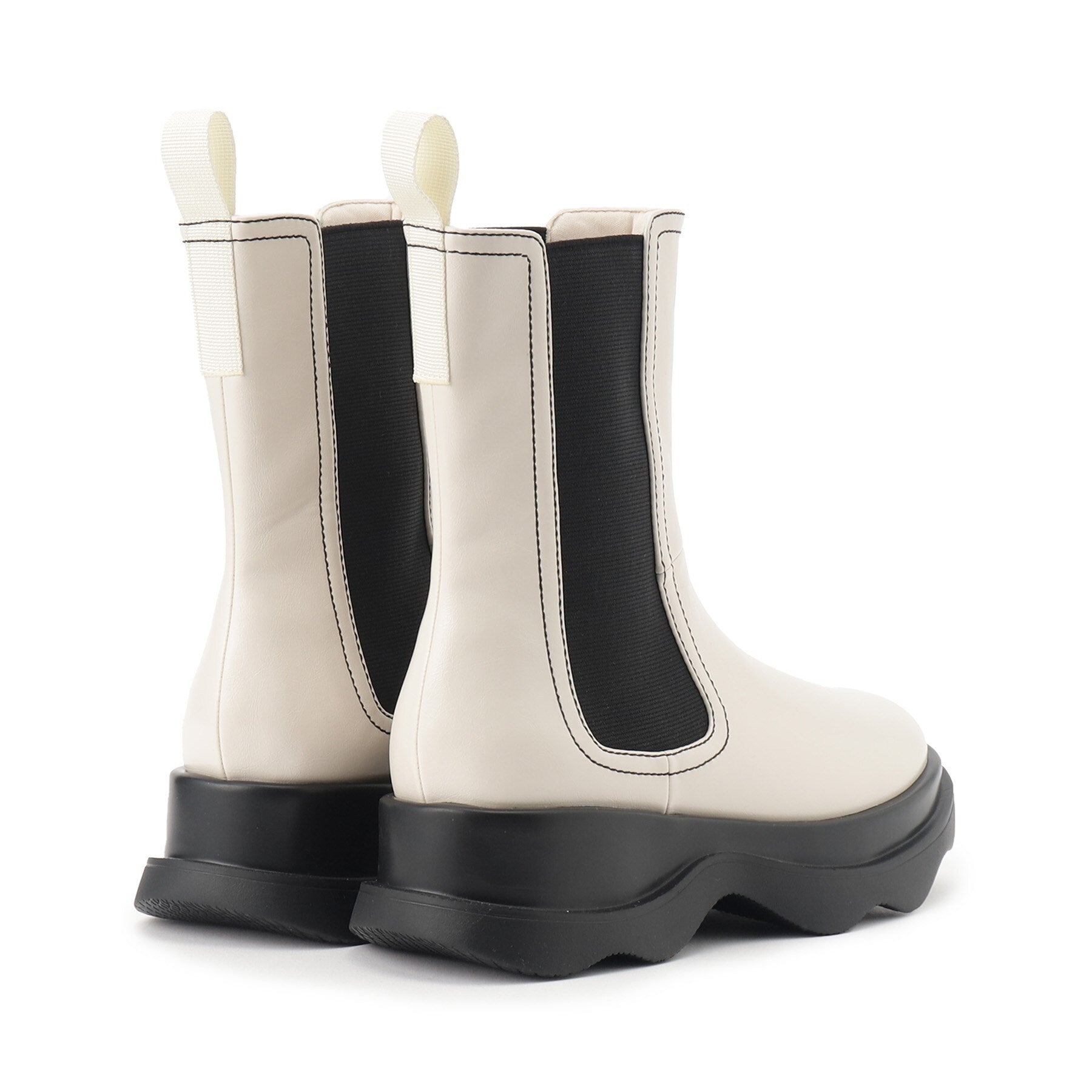 エスペランサ ESPERANZA ウェーブソールサイドゴアショートブーツ (ブラック(019)) ブラック(019)