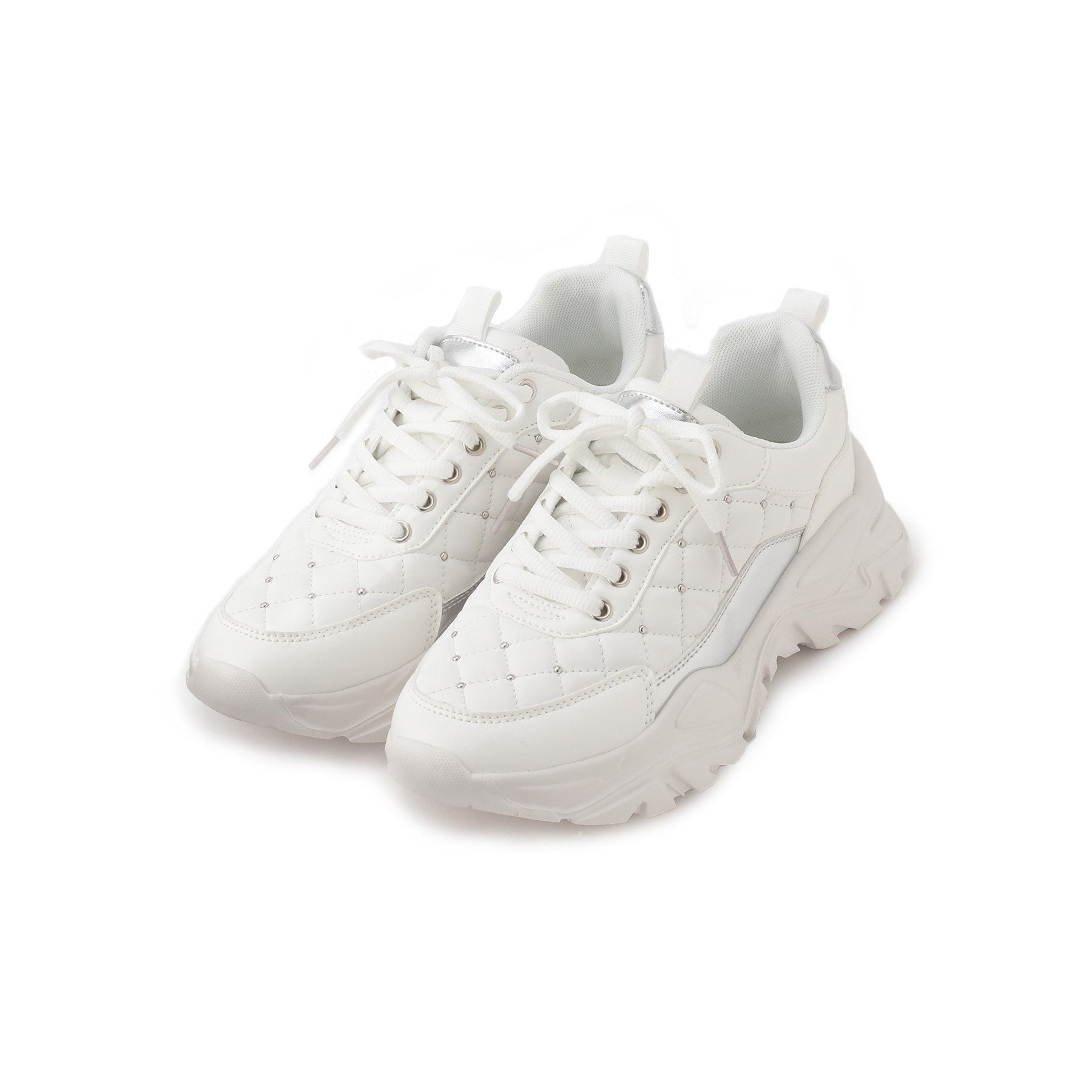 エスペランサ ESPERANZA キルティングスニーカー 24SS (ホワイト(001)) ホワイト(001)