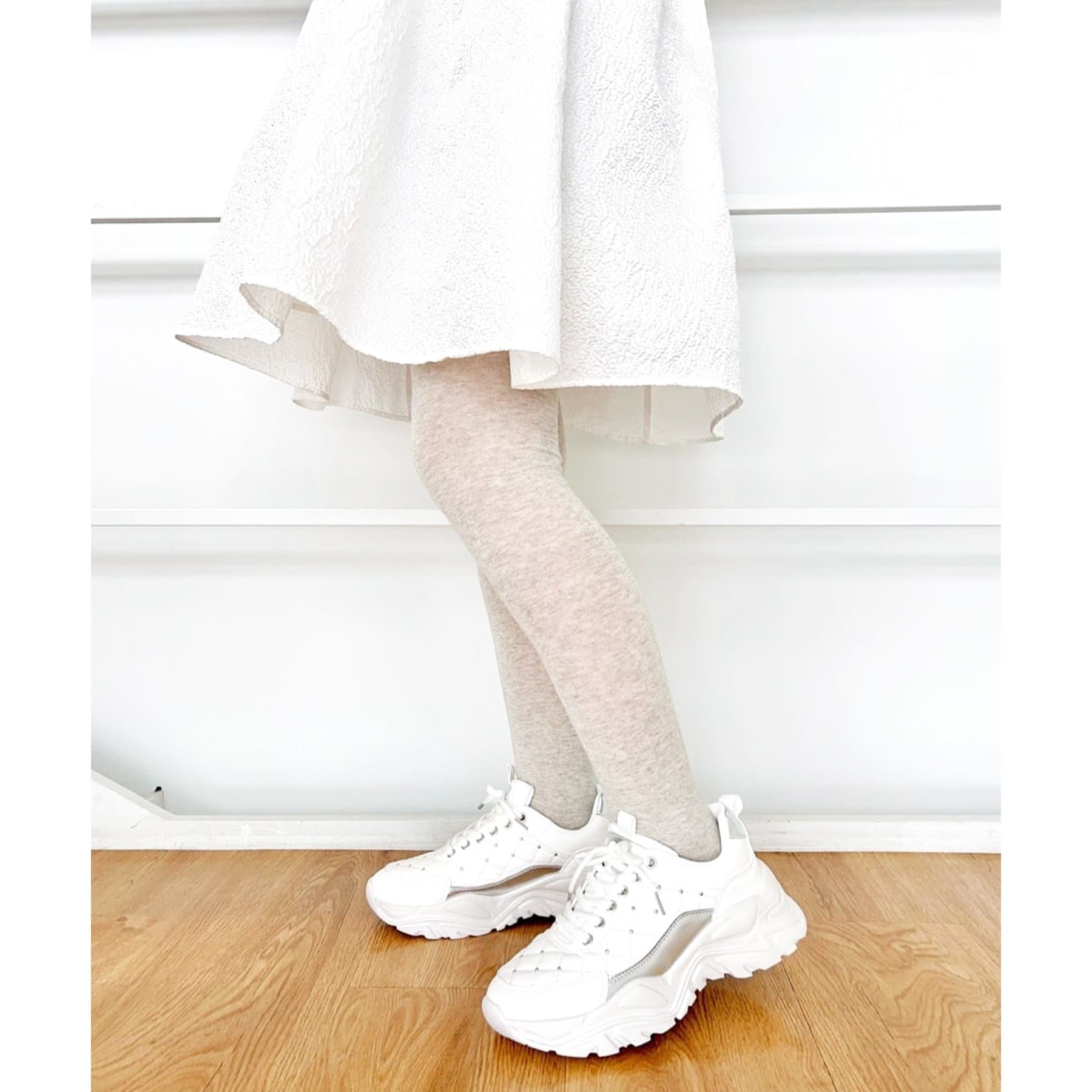 エスペランサ ESPERANZA キルティングスニーカー 24SS (ホワイト(001)) ホワイト(001)