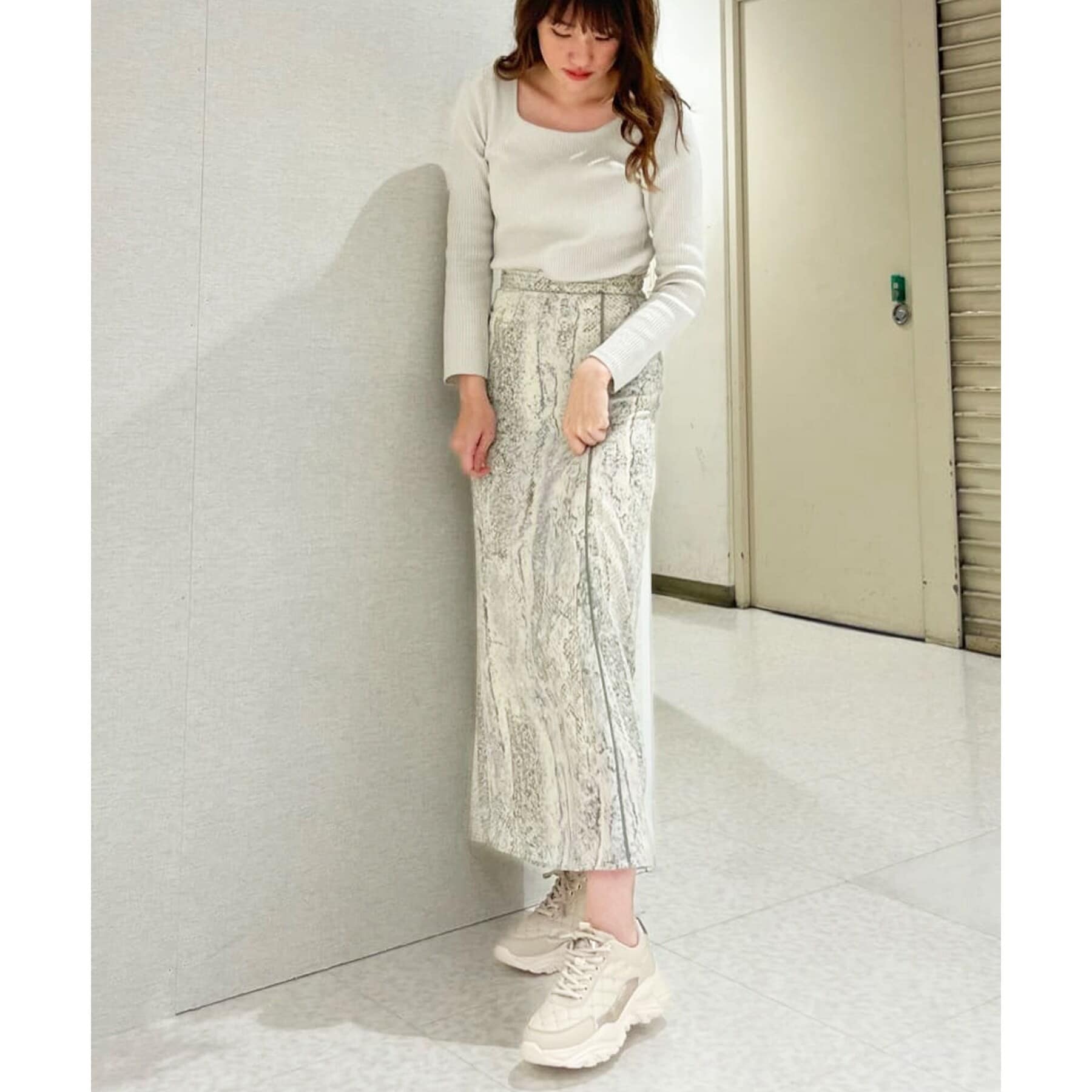 エスペランサ ESPERANZA キルティングスニーカー 24SS (ホワイト(001)) ホワイト(001)