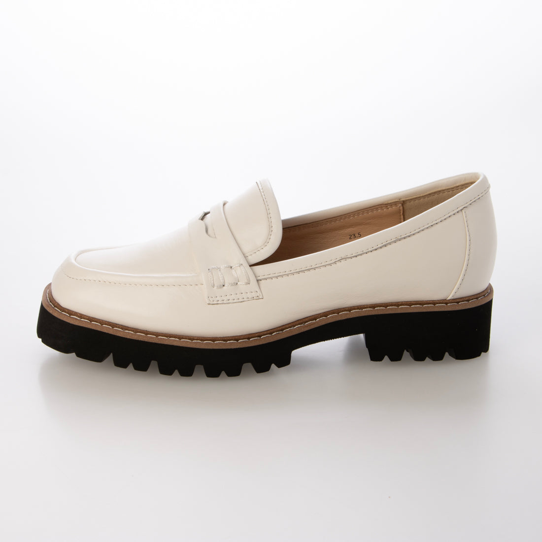 エスゴ ESGO 本革クラシック コインローファー (アイボリー) アイボリー