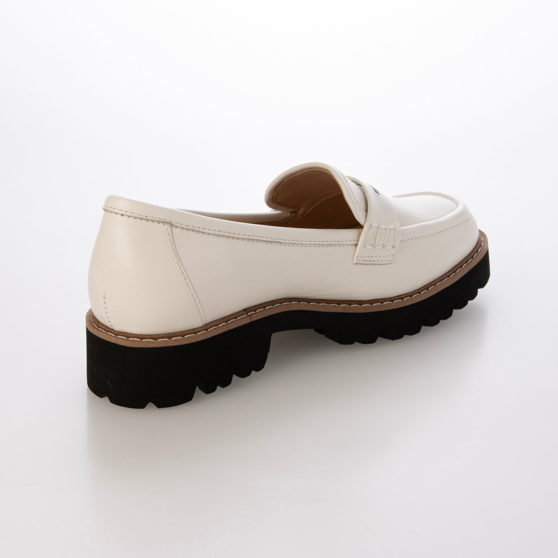 エスゴ ESGO 本革クラシック コインローファー (アイボリー) アイボリー