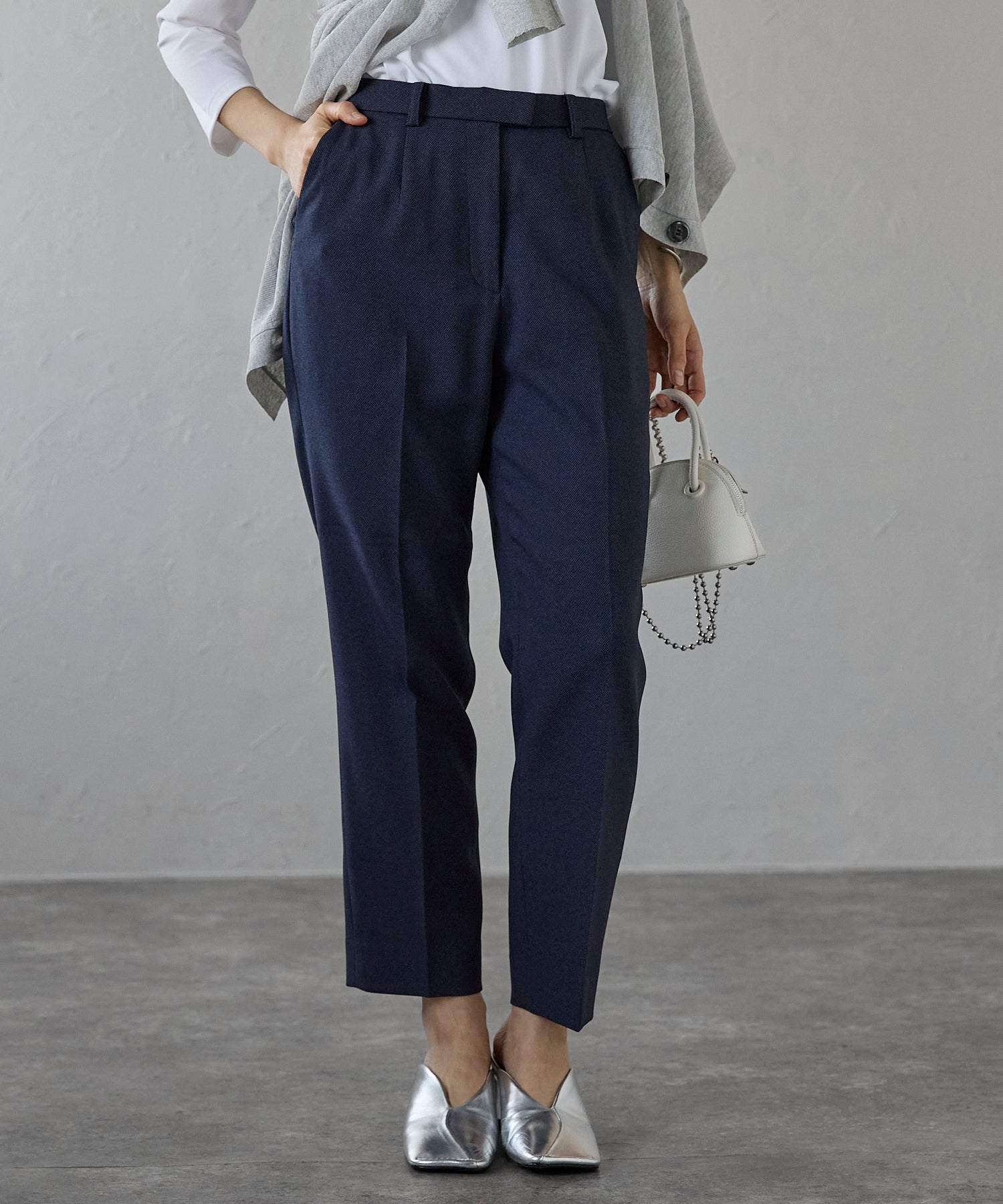 エトレプレ etre pret テーパードパンツ (ネイビー) ネイビー