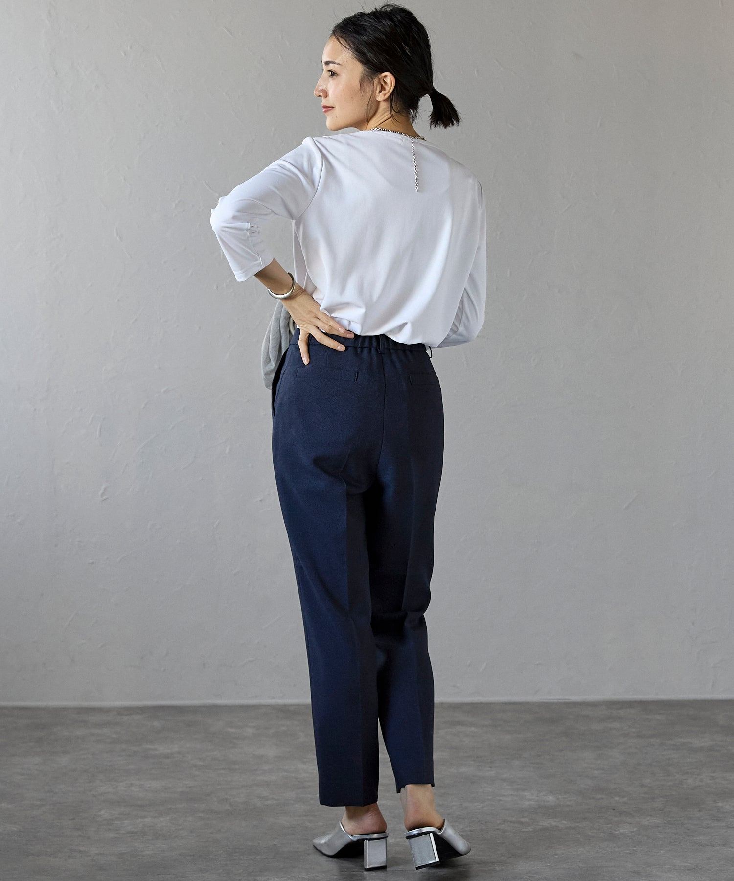 エトレプレ etre pret テーパードパンツ (ネイビー) ネイビー