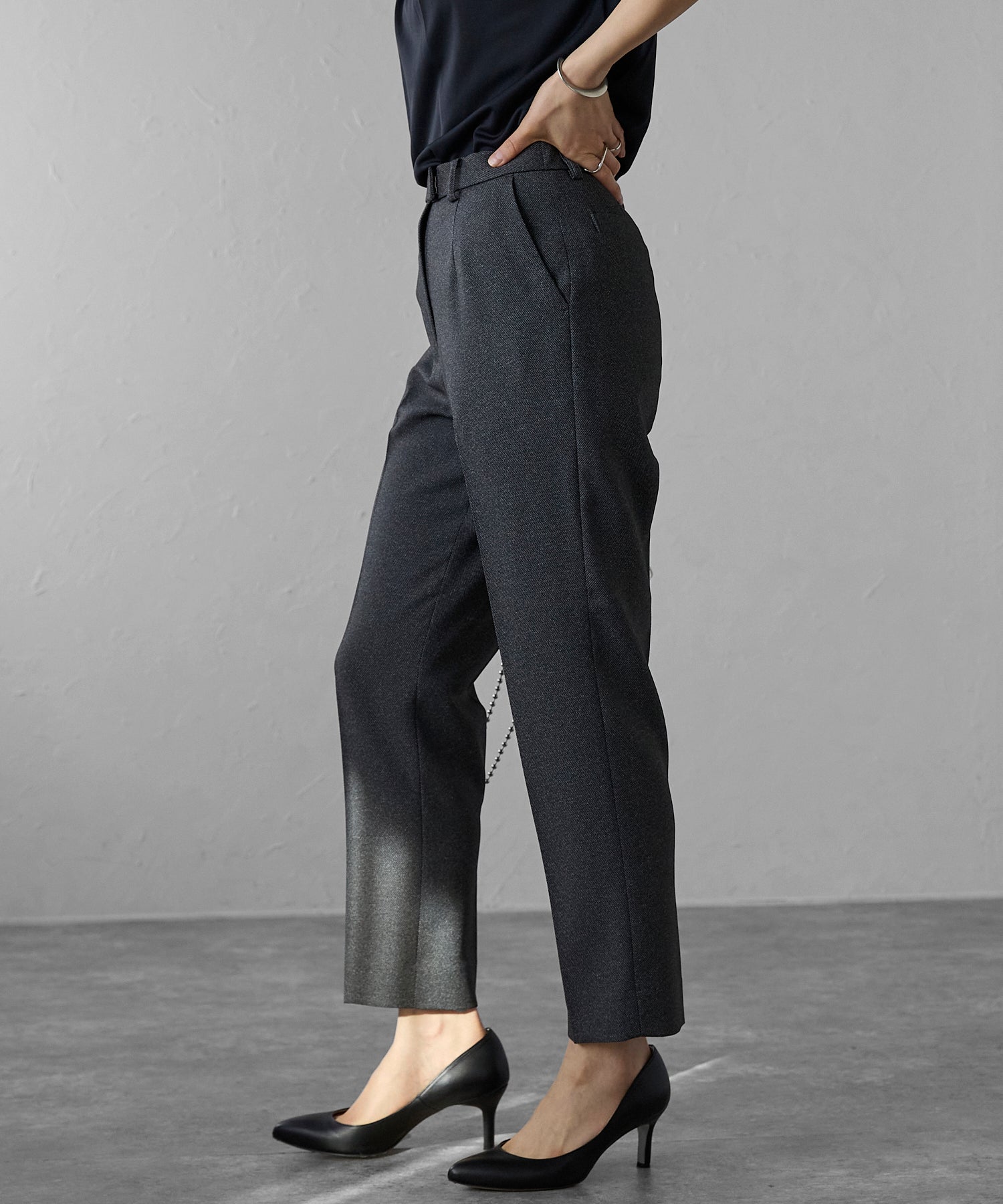 エトレプレ etre pret テーパードパンツ (ネイビー) ネイビー