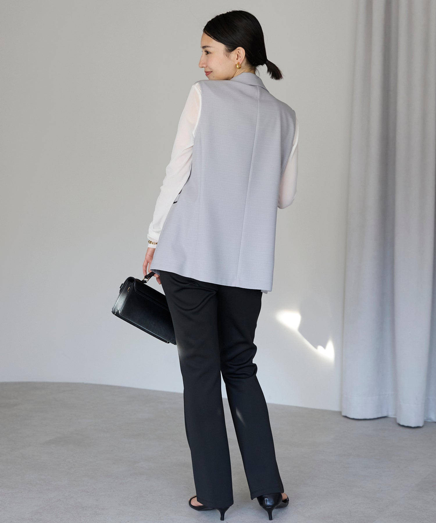 エトレプレ etre pret ジレ (ネイビー) ネイビー