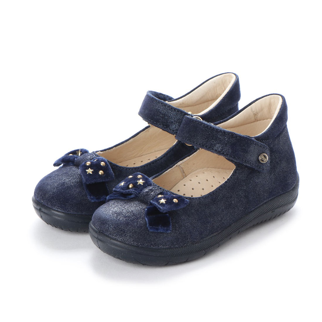 ヨーロッパコンフォートシューズ EU Comfort Shoes Naturino ベビーパンプス,ネイビーラメ