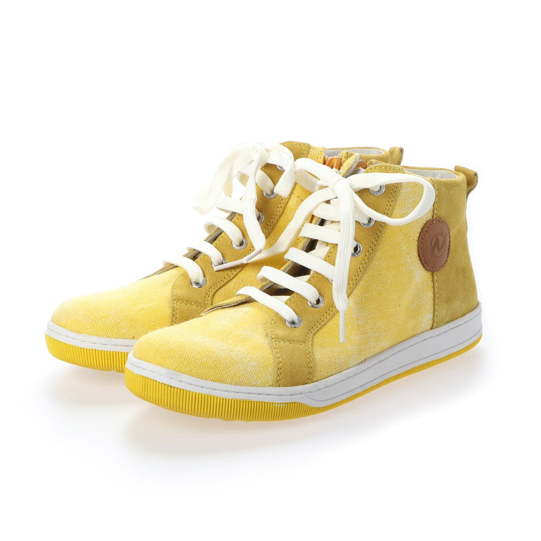 ヨーロッパコンフォートシューズ EU Comfort Shoes Naturino キッズハイカットスニーカー,イエロー