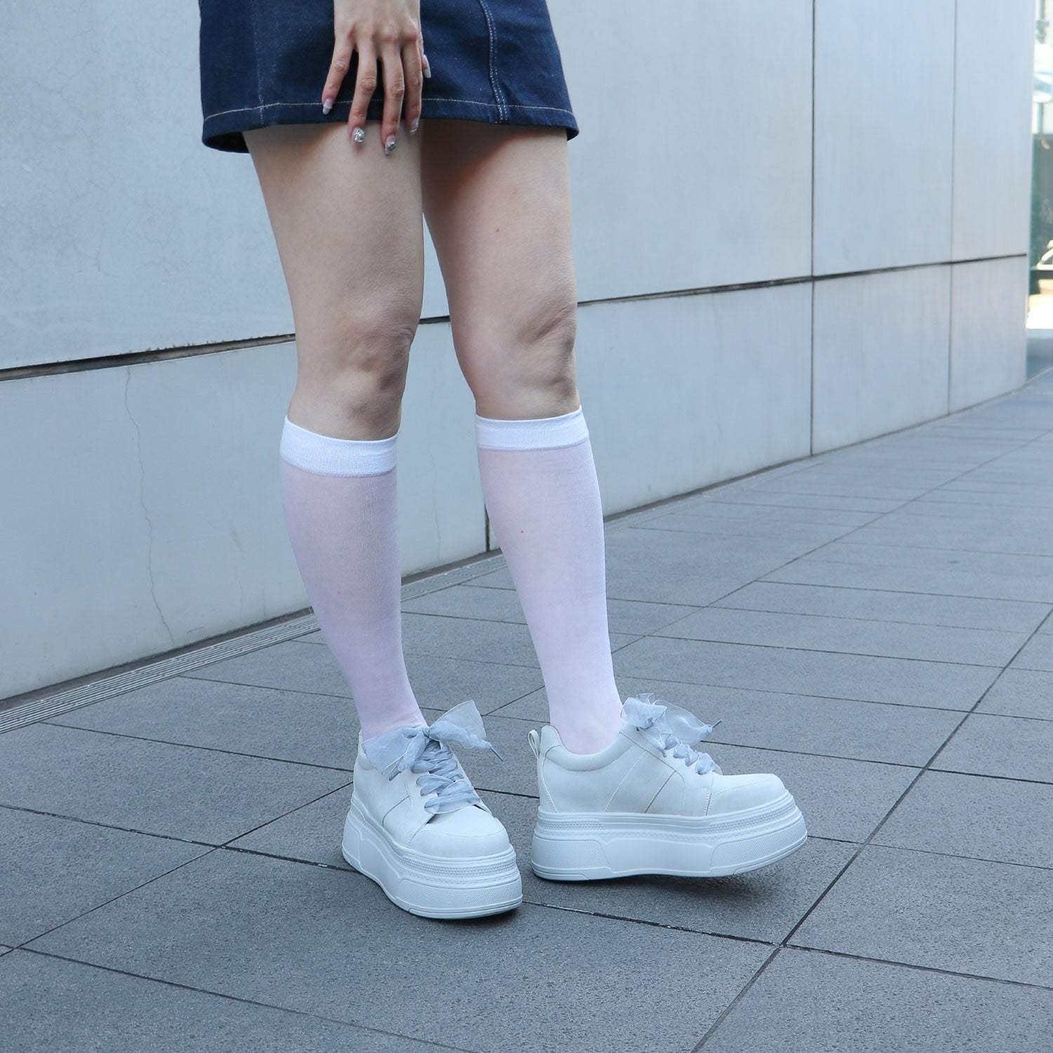 【EVOL/イーボル】【XS-LL尺寸展開・輕量】2WAY8cm厚底綁帶鞋 IY5734