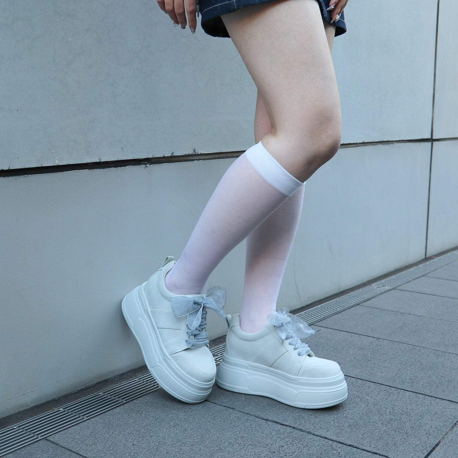 【EVOL/イーボル】【XS-LL尺寸展開・輕量】2WAY8cm厚底綁帶鞋 IY5734