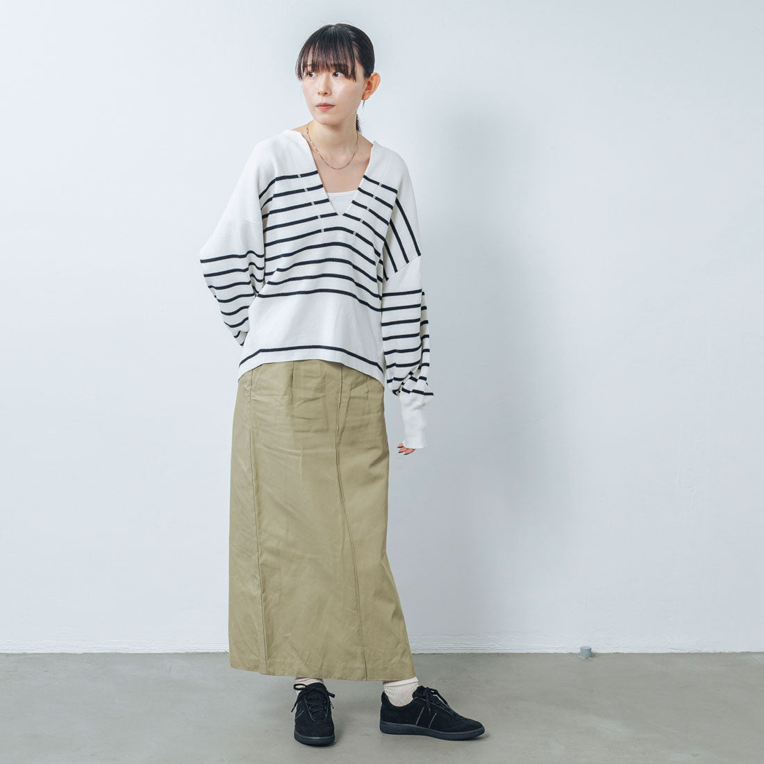 【EVOL/イーボル】 【S-LLサイズ展開・ふかふか】スエードレースアップスニーカー IZ5792 (ブラックスエード) ブラックスエード