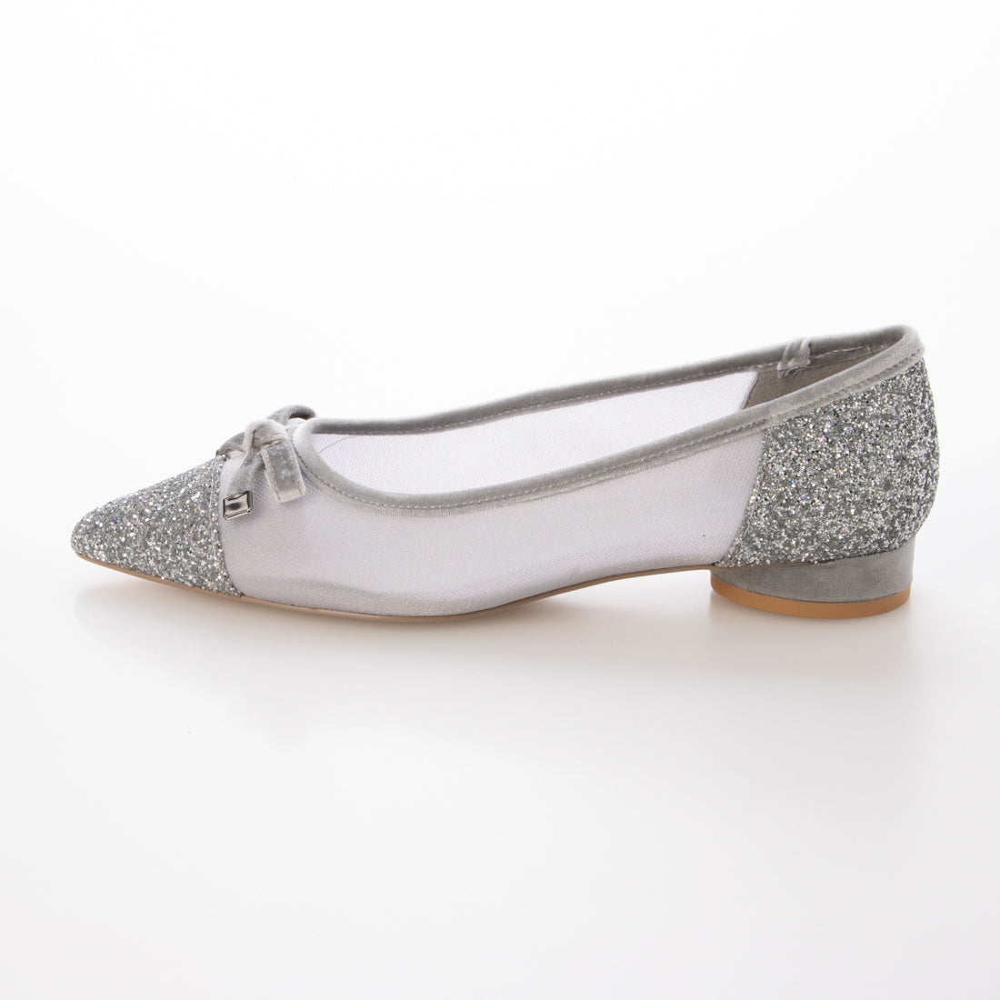 【EVOL/イーボル】 【ふかふか・軽量】シアー2cmバレエ IZ5818 (グレーコンビ) グレーコンビ