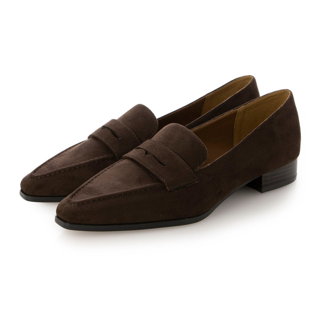 【EVOL/イーボル】 【晴雨兼用(一部カラー除く)・柔らかい】コインローファー IZ5821 (ブラウンスエード) ブラウンスエード