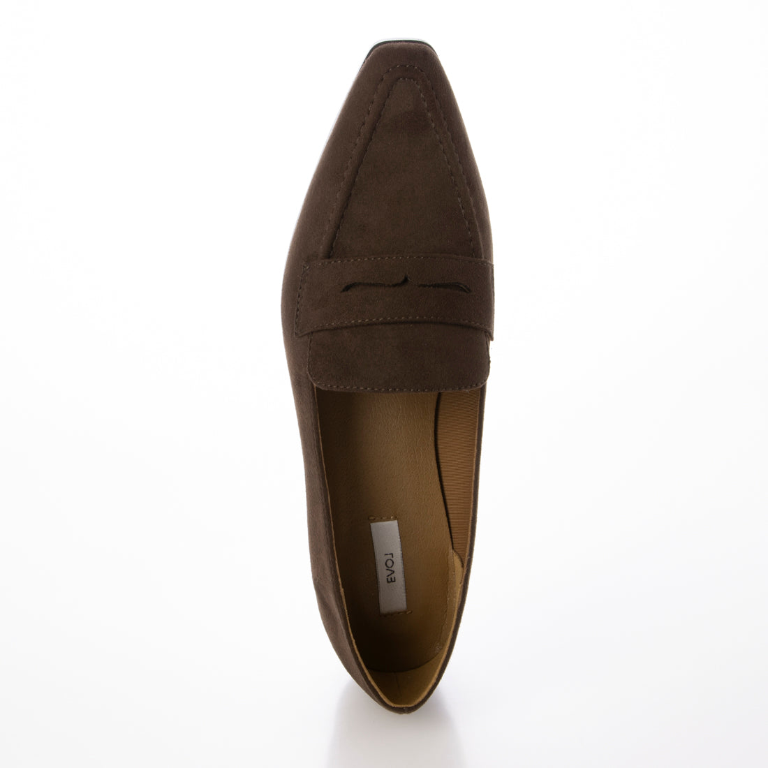 【EVOL/イーボル】 【晴雨兼用(一部カラー除く)・柔らかい】コインローファー IZ5821 (ブラウンスエード) ブラウンスエード