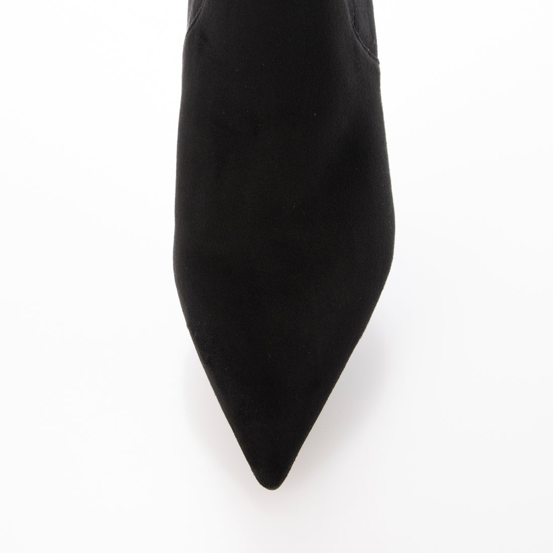 【EVOL/イーボル】 【S-LLサイズ展開・美脚効果あり】ストレッチ6cmロングブーツ BZ23839 (ブラックスエード) ブラックスエード