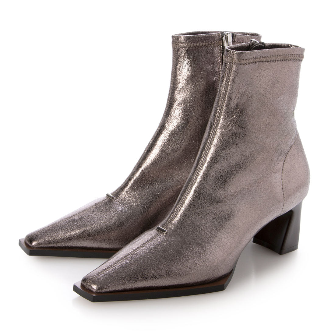 【EVOL/イーボル】 【S-LLサイズ展開・柔らかい】ストレッチ6cmショートブーツ BZ23840 (エタン) エタン