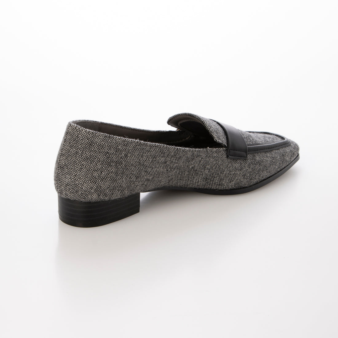 【EVOL/イーボル】 【ふかふか・軽量】スクエア2.5cmベルトローファー IZ5852 (グレーコンビ) グレーコンビ