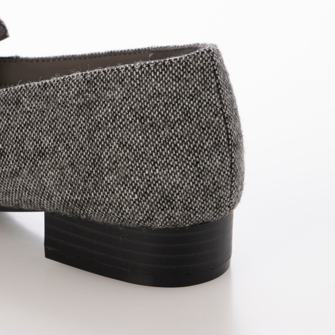 【EVOL/イーボル】 【ふかふか・軽量】スクエア2.5cmベルトローファー IZ5852 (グレーコンビ) グレーコンビ