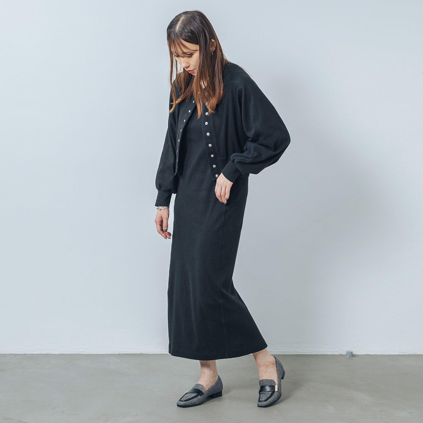 【EVOL/イーボル】 【ふかふか・軽量】スクエア2.5cmベルトローファー IZ5852 (グレーコンビ) グレーコンビ