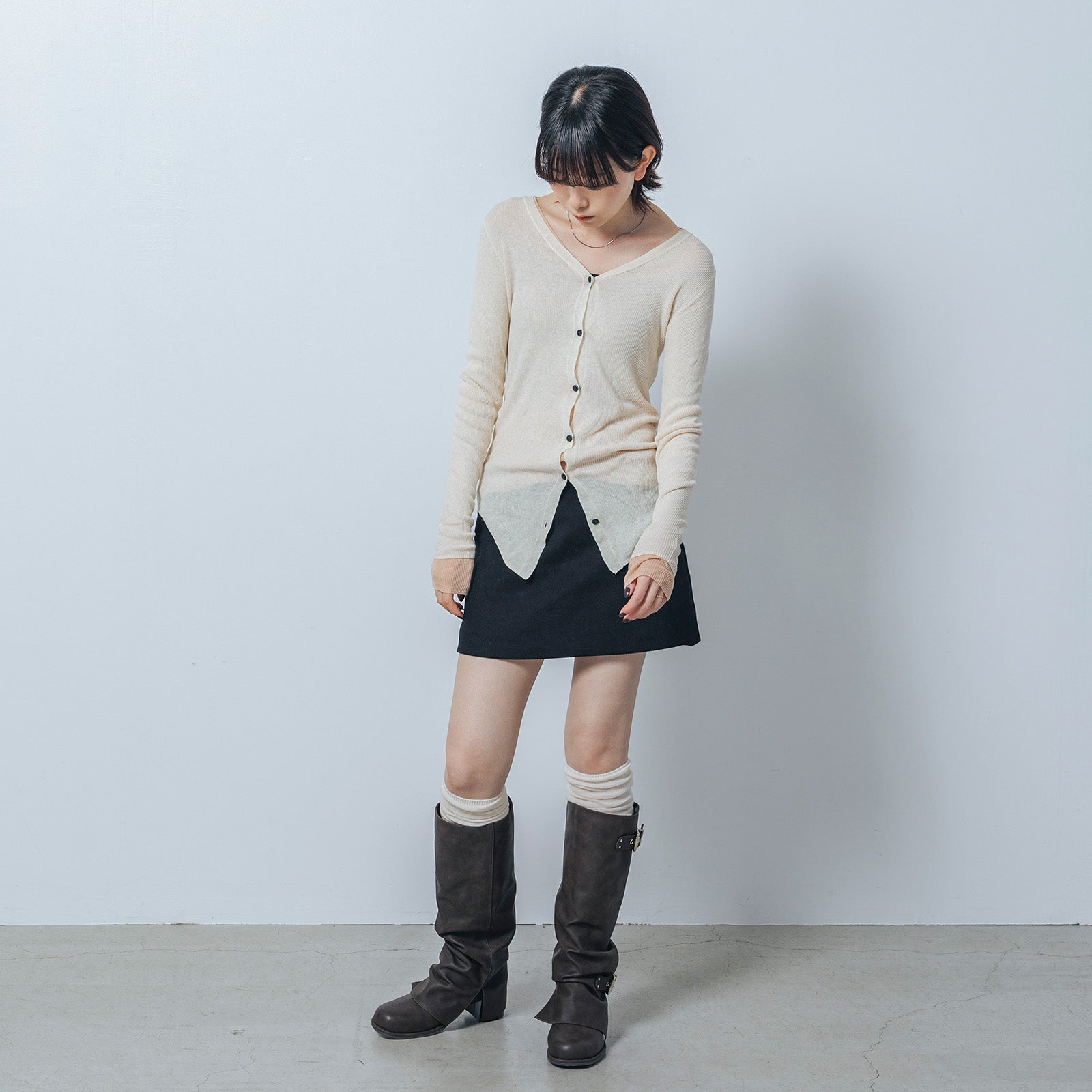 【EVOL/イーボル】 【S-LLサイズ展開・ふかふか】カバーエンジニアロングブーツ IZ5878 (ブラウン) ブラウン