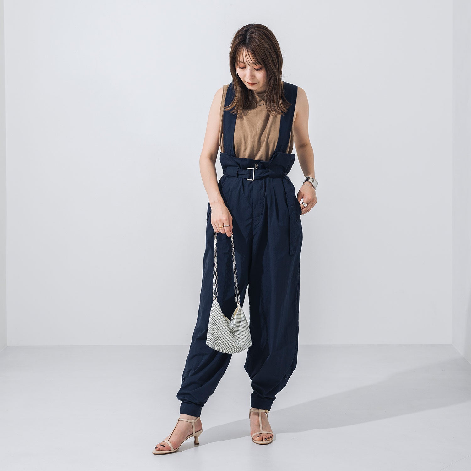 【EVOL/イーボル】 Tストラップラウンドトゥサンダル IU5144 (アイボリー) アイボリー