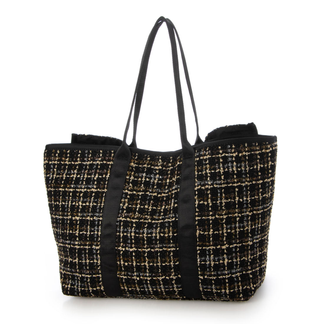 EXISTENCE Diver material frill tote bag large