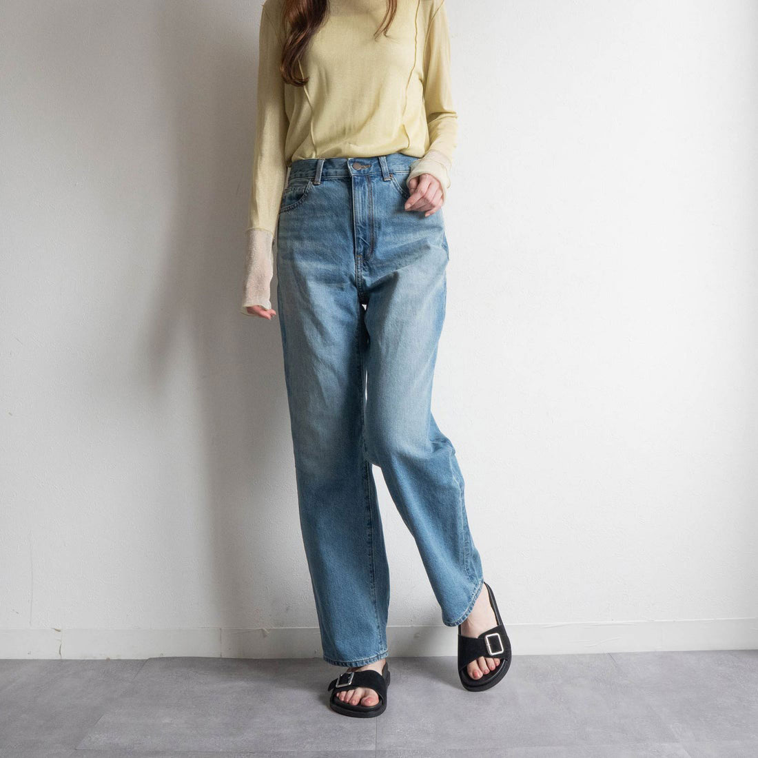 ファビーファビー FABBY FABBY. コンフォートワンベルトサンダル (ブラック) ブラック