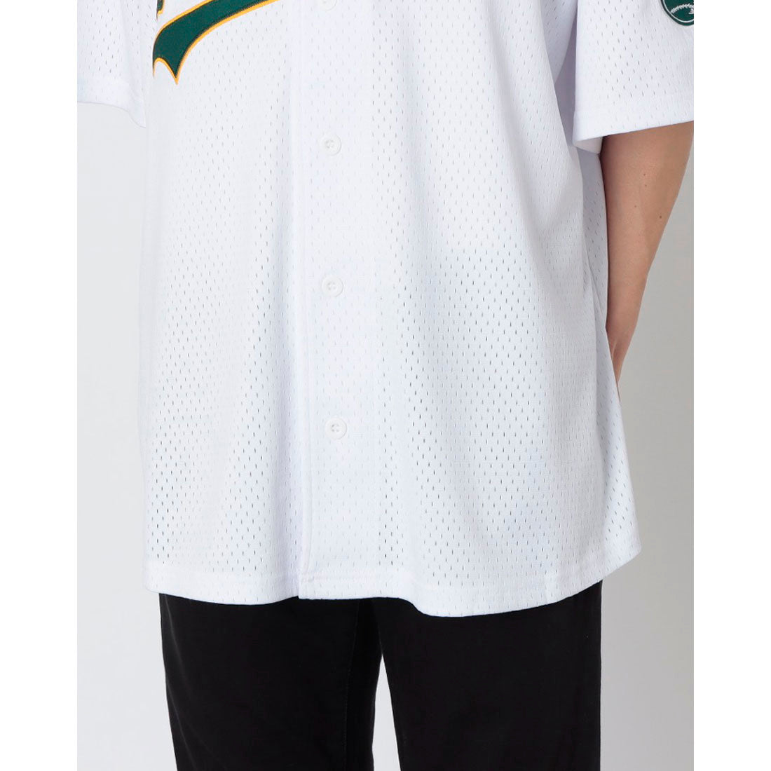 ファナティクス Fanatics 別注 MLB ベースボールシャツ ユニフォーム (オークランド・アスレチックス) オークランド・アスレチックス