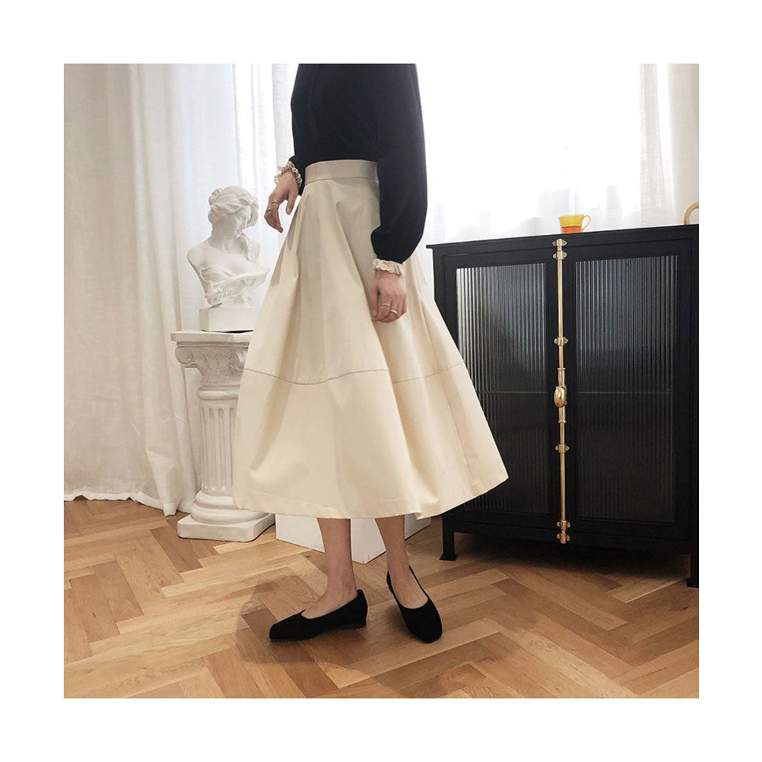 フォースメント Forcement Aラインコットンスカート