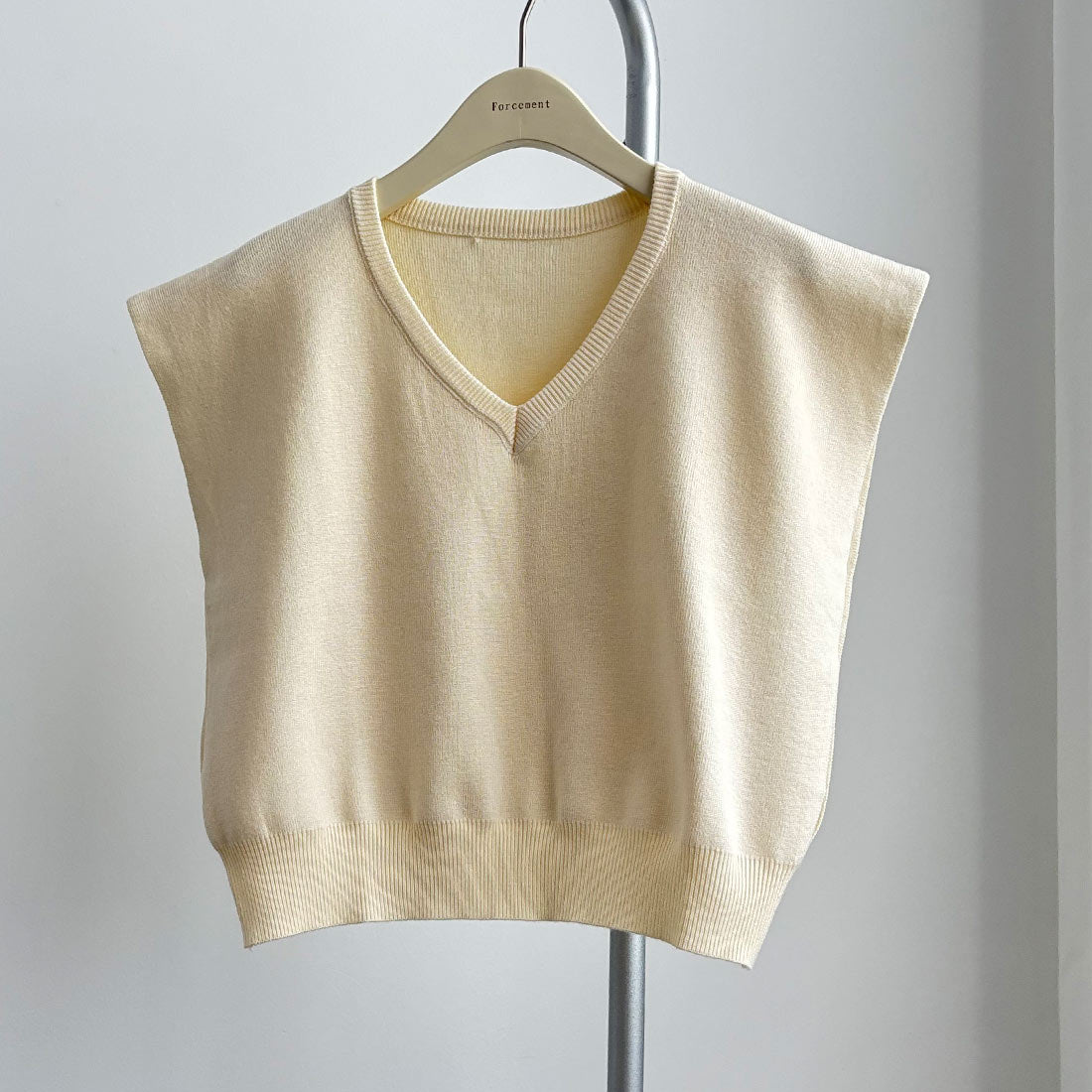 フォースメント Forcement 春ニットベスト (レッド) レッド