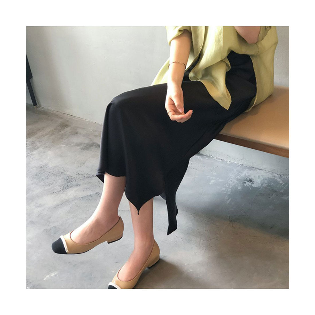 フォースメント Forcement テクいらずで映えるサテン風ロングスカート