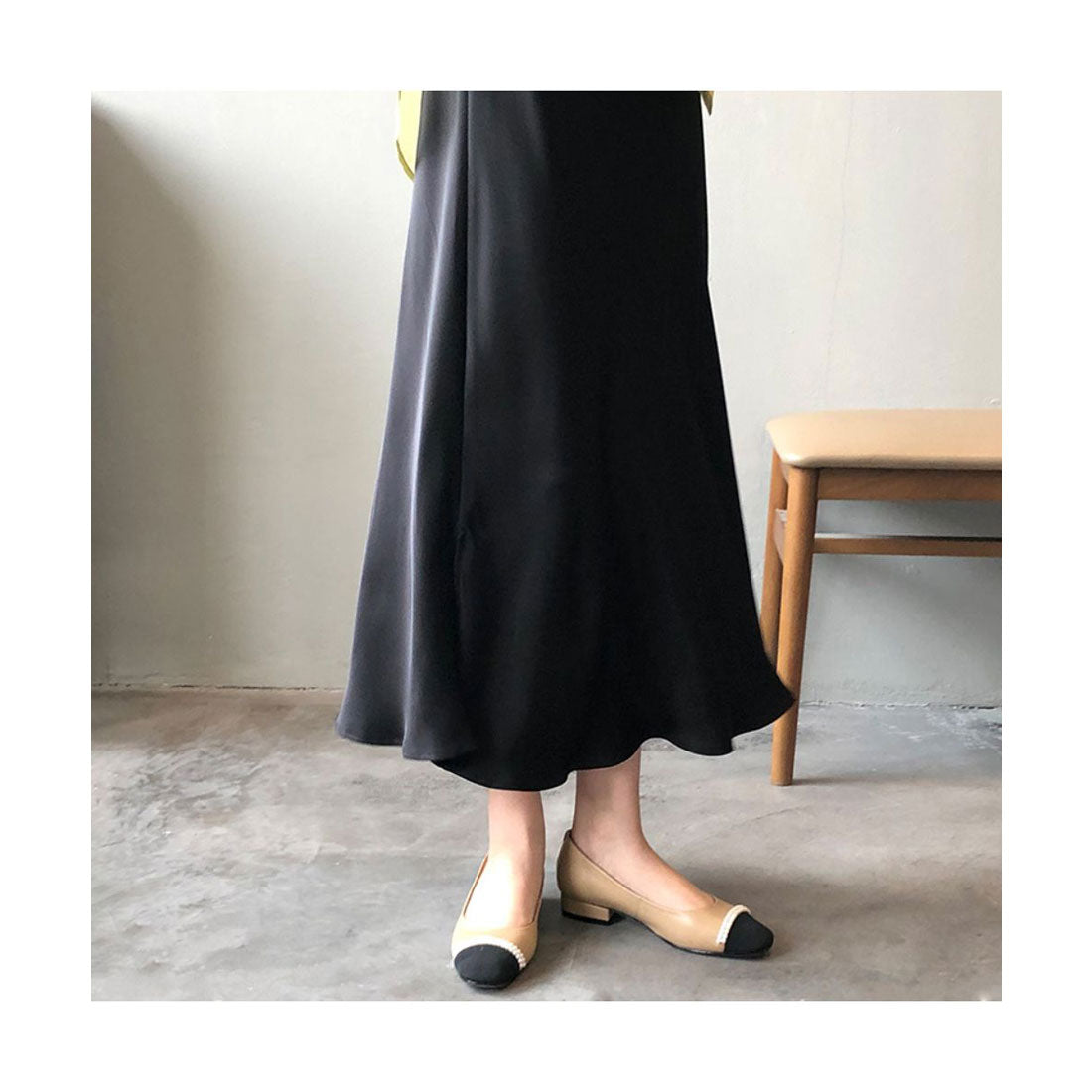 フォースメント Forcement テクいらずで映えるサテン風ロングスカート