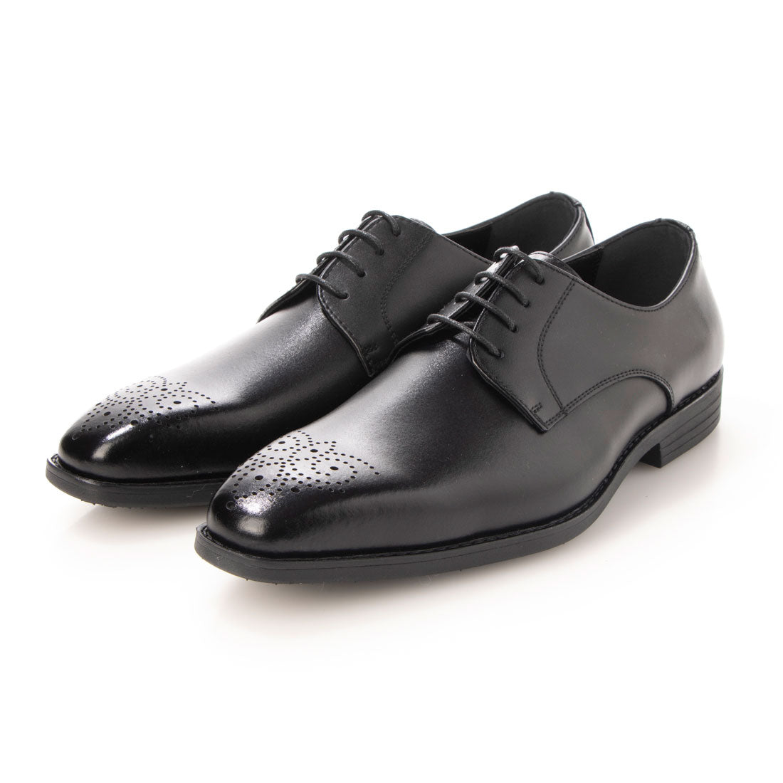 Figario Men's Business Plain Medallion Leather Lightweight Non-Slip Sole 3E FR9813