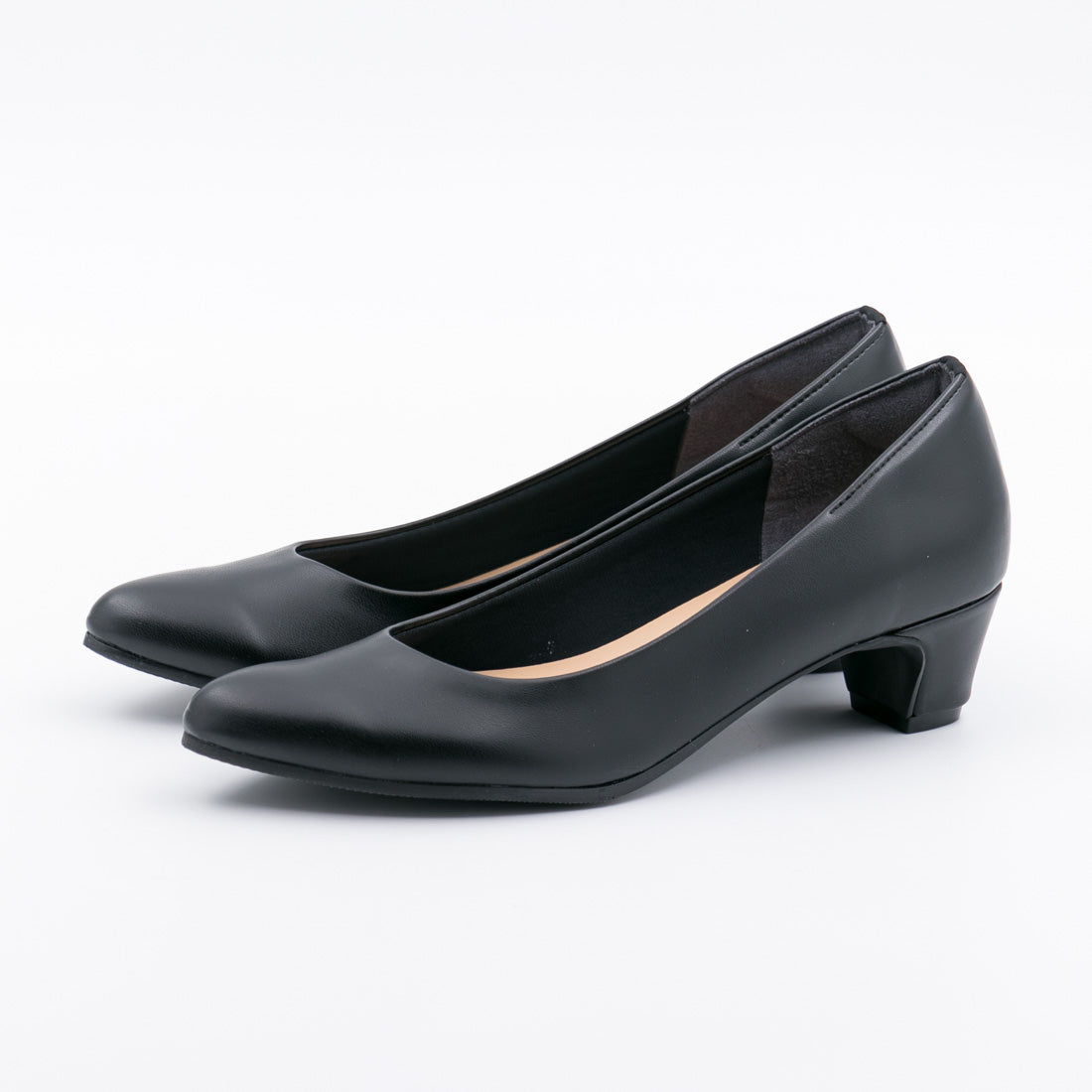 ファーストコンタクト First Contact 女士 包鞋 中底無臭鞋墊 可走路的高跟鞋 辦公室 工作 通勤 杏仁頭