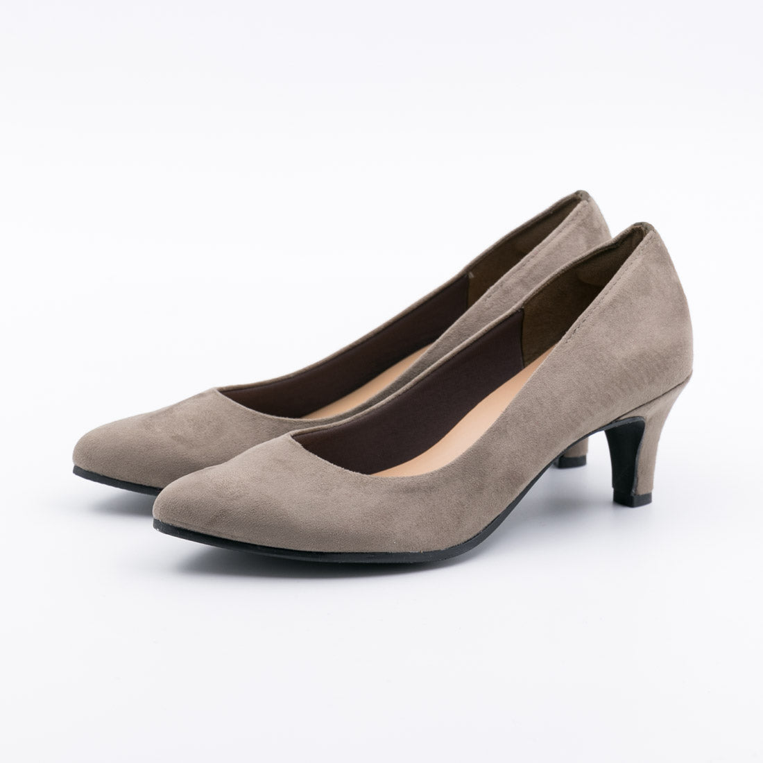 First Contact Women's Pumps, Odor-Free Insoles, Pumps You Can Run In, For the Office, Work, Commuting, Almond Toe, Antibacterial