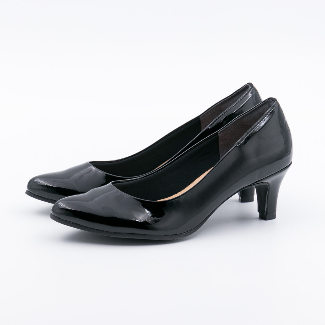 First Contact Women's Pumps, Odor-Free Insoles, Pumps You Can Run In, For the Office, Work, Commuting, Almond Toe, Antibacterial