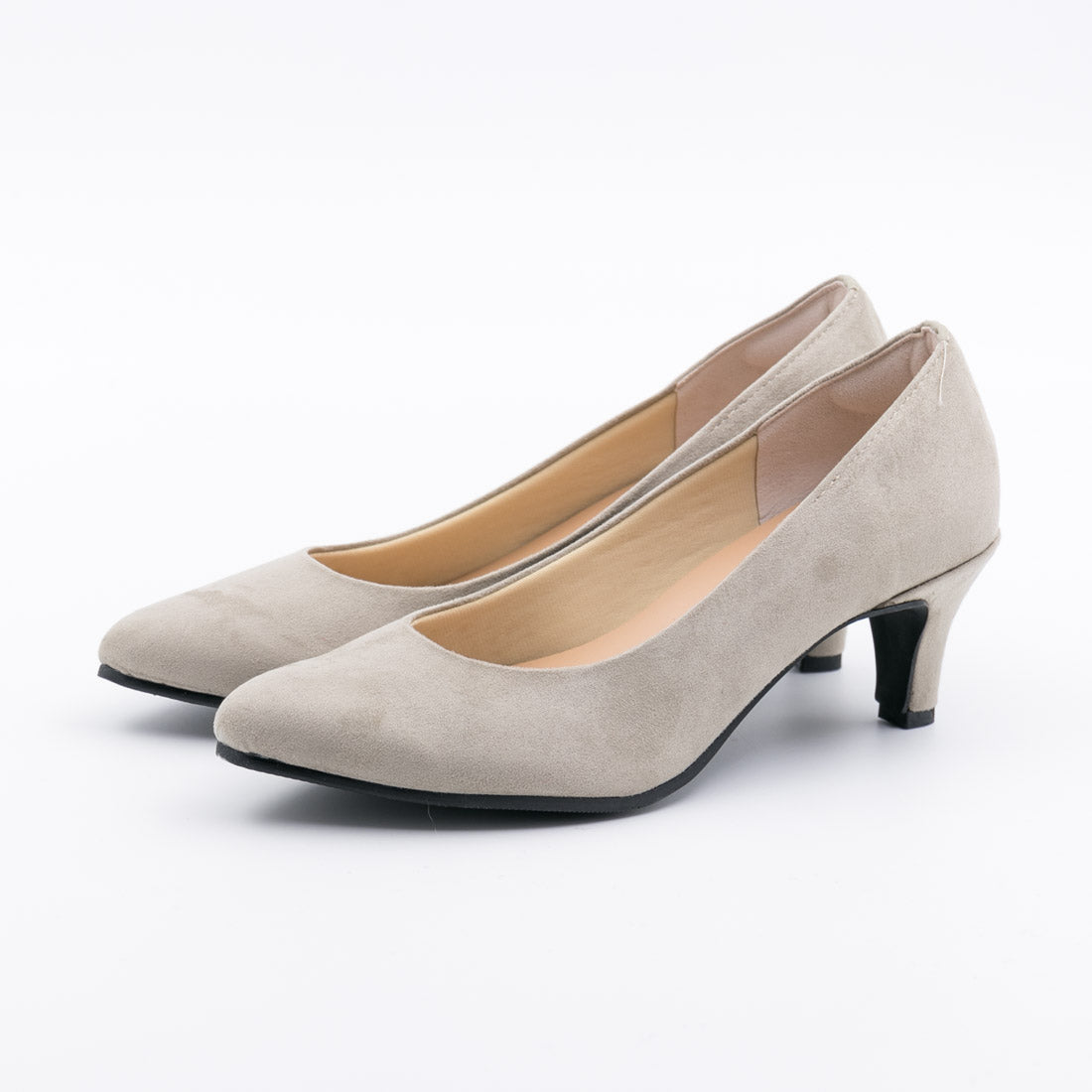 First Contact Women's Pumps, Odor-Free Insoles, Pumps You Can Run In, For the Office, Work, Commuting, Almond Toe, Antibacterial