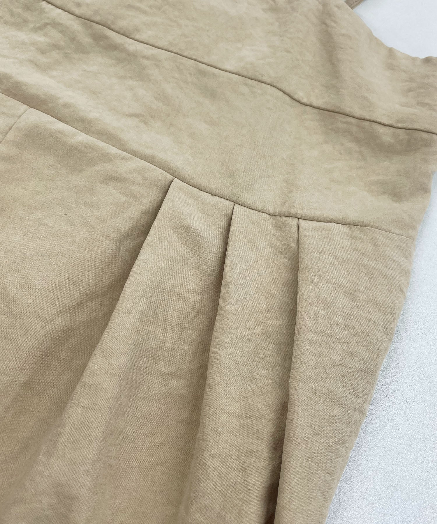 フューティアランド Futier Land ピーチ起毛タックサロペット (ベージュ) ベージュ