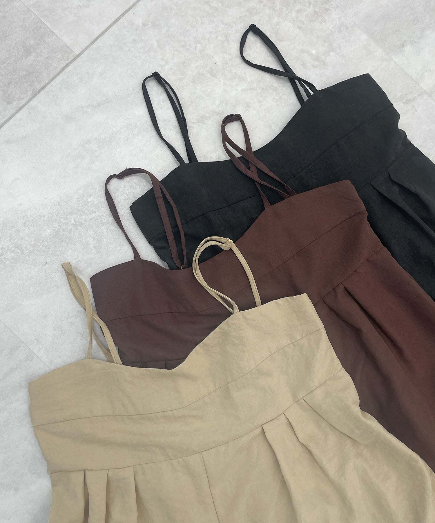 フューティアランド Futier Land ピーチ起毛タックサロペット (ベージュ) ベージュ