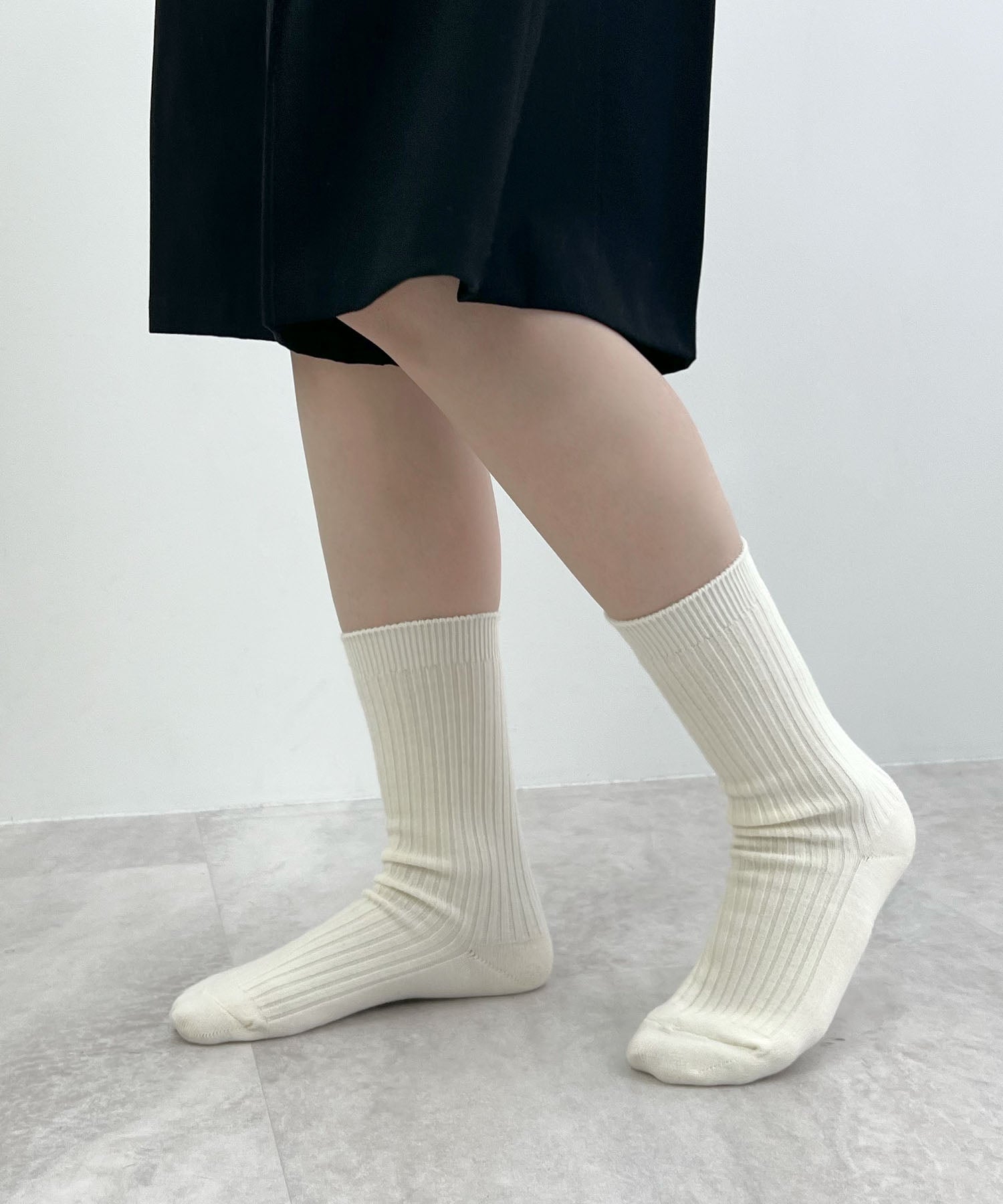 フューティアランド Futier Land 裏起毛ソックス (ホワイト) ホワイト